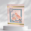 Thank You Card with Pink & Gray Birds