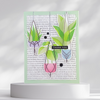 Thank You Card with Hanging Plants on Light Green for the Plant Lover, House Warming Thank You Card
