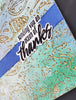 An Ocean of Thanks-Thank you-Gold _ Blue Green on White