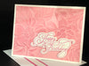 Pink Floral Handmade Happy Birthday Blank Greeting Card