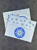 Winter Wishes Blue White and Gray Card