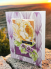 Floral Purple and Orange Thank you Card