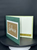 Metallic Glitter Paper - Handmade Christmas Card - Fancy Card - Special Christmas Gift - Believe Holiday Spirit