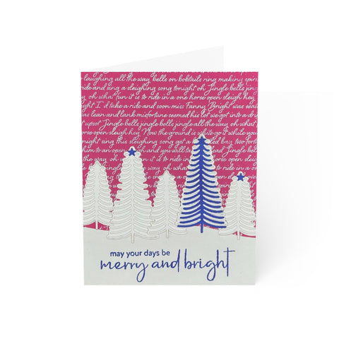 May your Day be Merry and Bright Holiday Greeting Cards, Size A2 - 10 Pack