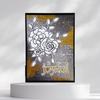 Be Joyful Luxurious Metallic, Glitter Greeting Card for Holidays and All Occasions, Size 5x7