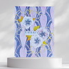 Send a Long Distance Hello with Blue and Lilac Flowers to Friends and Family, Hello Greeting Card