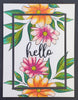Hello Greeting Card to send to Loved Ones, Family and Friends, Friendship Card, Miss You Card