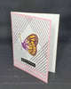 Happy Birthday Greeting Card with Butterfly and Metallic Purple Accents for Family, Friends and Loved Ones