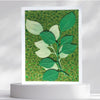 Blank Green Leaves Card