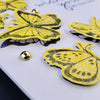 Wishing You All The Best-Butterflies-Yellow on White