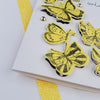 Wishing You All the Best-Butterflies-Yellow on White