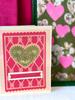 Love Pink Hearts Card