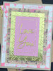 Love You Pink and Gold Embossed Card