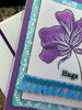 Hugs Purple Flower Card