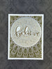 Believe Gold Foil Holiday Card