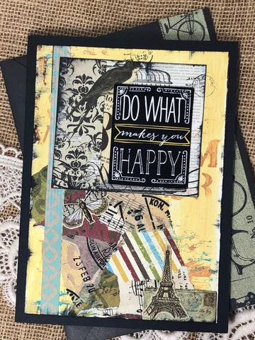 Do What Makes You Happy Handmade Card