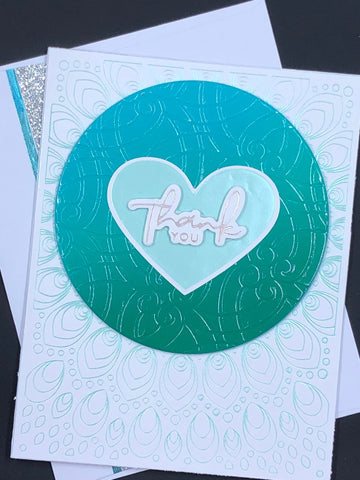 Circled with Love Handmade Thank You Card for Family, Friends and Loved Ones
