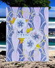 Send a Long Distance Hello with Blue and Lilac Flowers to Friends and Family, Hello Greeting Card