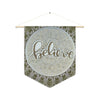 Believe Holiday Home Decor Pennant