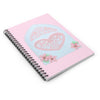 Heart and Flower Spiral Notebook - Ruled Line