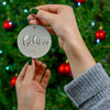 Metallic Believe Ceramic Ornament for Christmas Tree or Home Decor