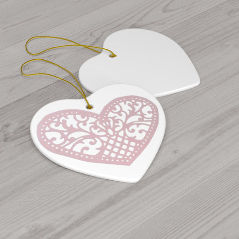 Loving Heart Ceramic Ornament