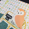 Loving Own Greeting Car, I Adore You with an Owl on a Park Bench