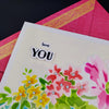 I Love You Colorful Floral Greeting Card for All Occasions, 5x7