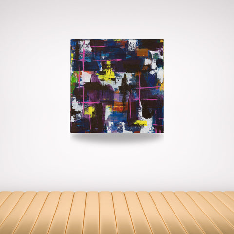 Multi Color Abstract Art, For The Love of Paint Handmade Painting in Bright Colors