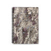 Black Ice Abstract Spiral Notebook - Ruled Line