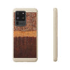 Bronzed Abstract Print Biodegradable Phone Case